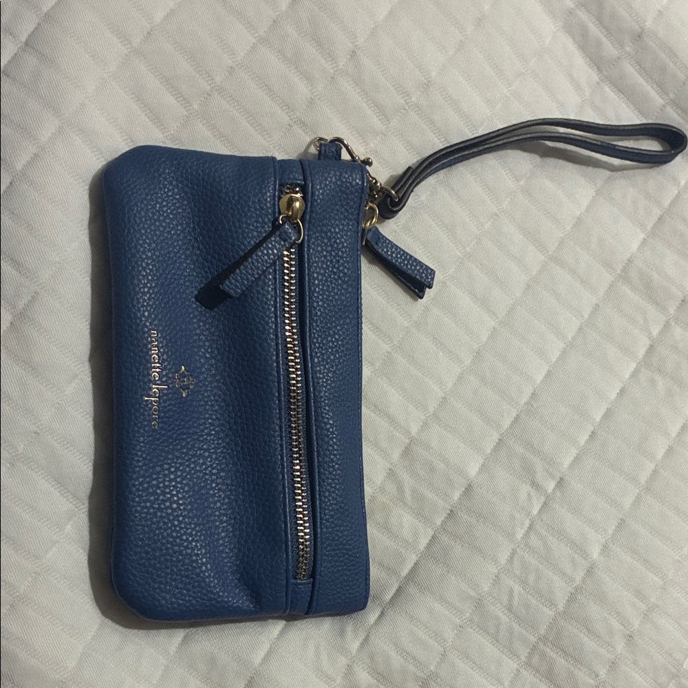 Kate Spade Navy Blue Wristlet